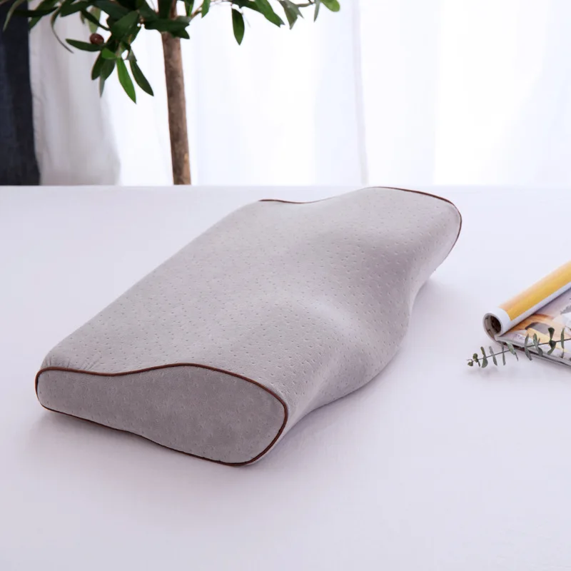 Comfortable Memory Foam Pillow Neck Massage Ergonomic Curve Cervical Orthopedic Neck Bed Sleeping Head Cushion Pillow