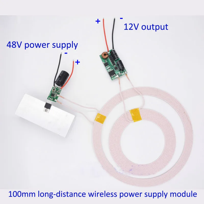 70mm~100mm Wireless Charging Module Long-Distance High-Current Wireless Power Supply Module