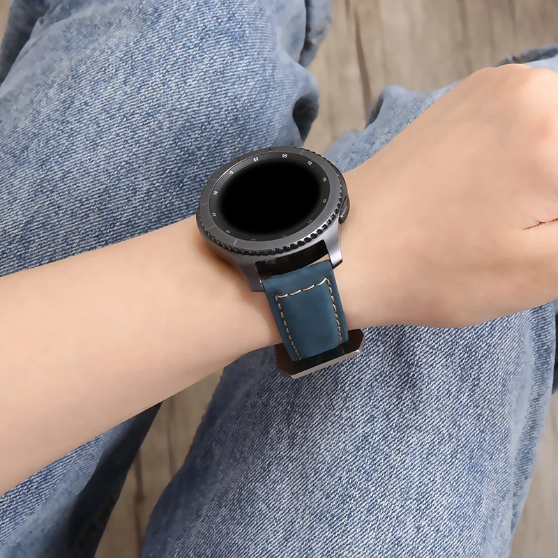 Ремешок кожаный для часов Huawei watch gt, 46 мм, 42 мм