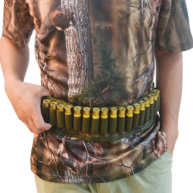 Tactical 50 30 Rounds Bandolier Belt 12 Gauge Cartridge Pouch Hunting Shotgun Shell Ammo Pouch Belt Holder Accessories