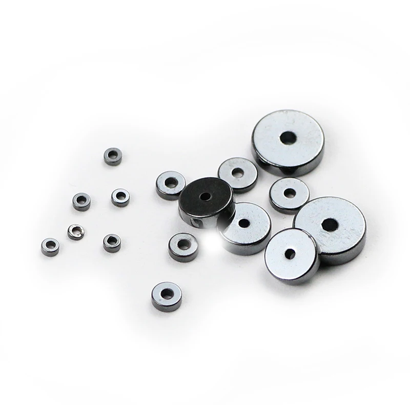 BTFBES Round Spacer Beads Black Hematite Loose Bead Natural Stone for Jewelry Making 2/4/6/8mm DIY Bracelets Necklace 180pcs/lot image 3