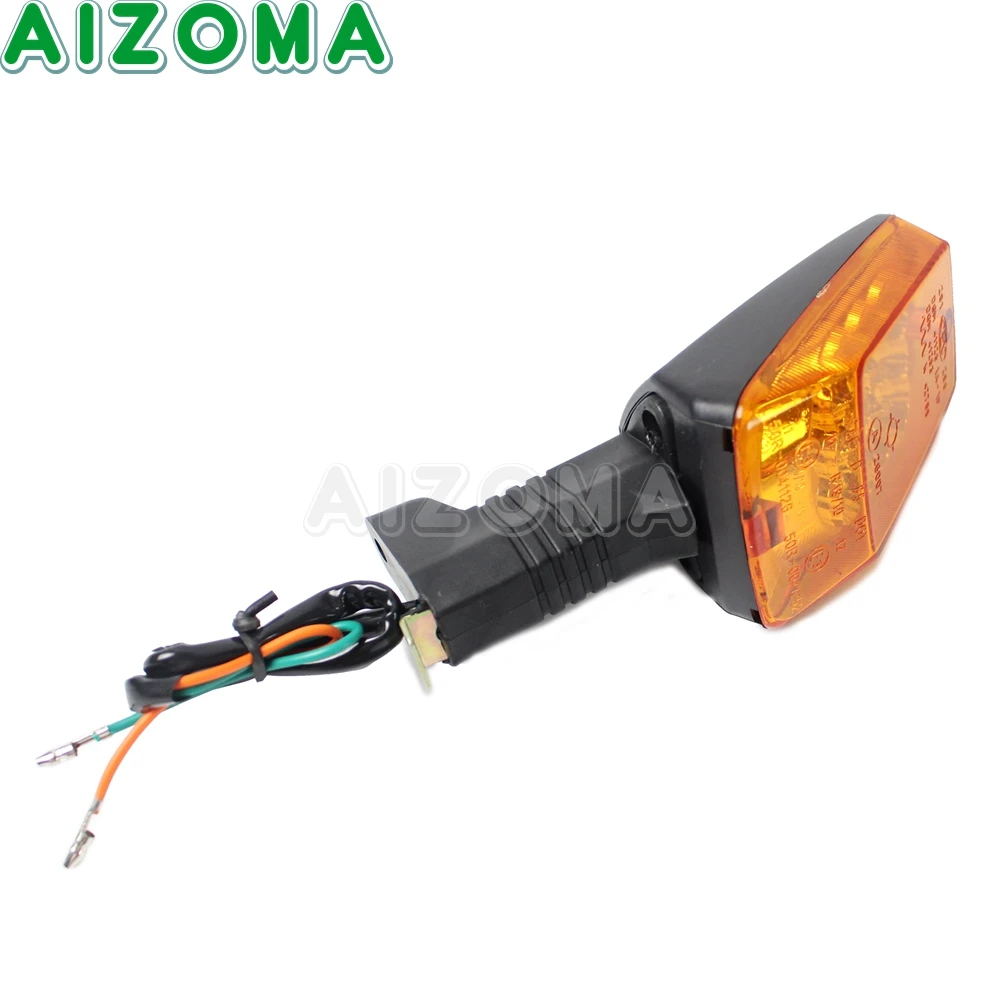 For MZ ETZ 251 Front Motorcycle Turn Signals LED Light E3 DOT Approved Blinker Flashing Indicator Amber Lamp