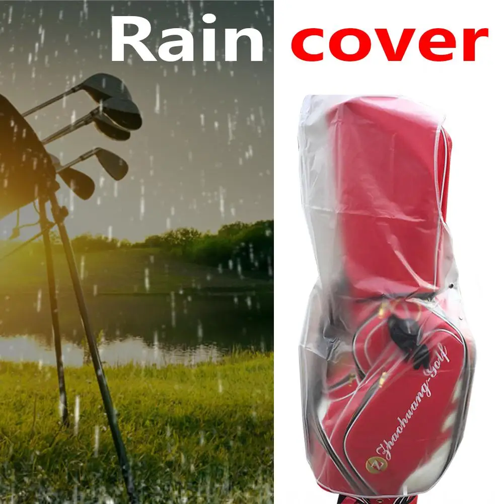 

PVC Golf Bag Waterproof Dustproof Golf Rain Cover Shield Wear Resistant Outdoor Rod Protector Transparent Anti-dust Cape Package