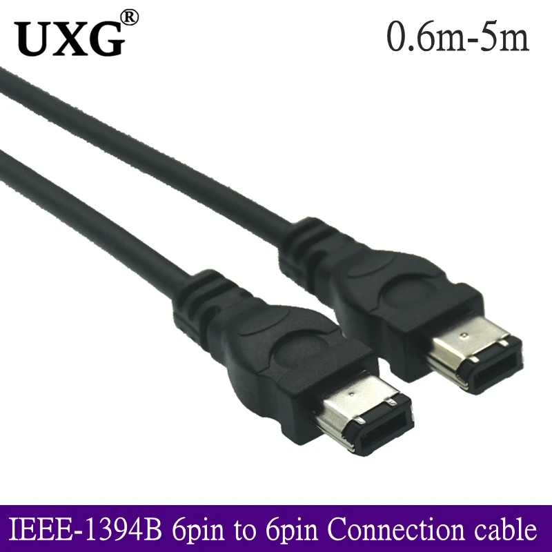 

6 PIN To 6PIN FireWire 400 - FireWire 400 6-6 Ilink Cable IEEE 1394 1.5m Black