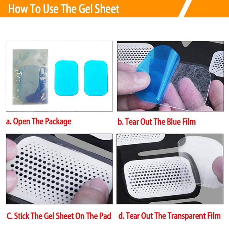 20/50/100Pcs Replacement ABS Gel Pads EMS Abdominal Muscle Stimulator Hydrogel Gel Patch For Abdomen Massage Machine Stickers