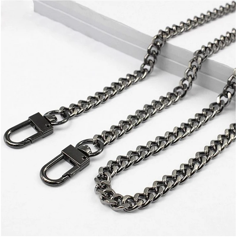 Little Steel Chains 7.5mm Replacement Detachable Purse Chain Shoulder Crossbody Bag Strap for Small Handbag, Clutch Handles