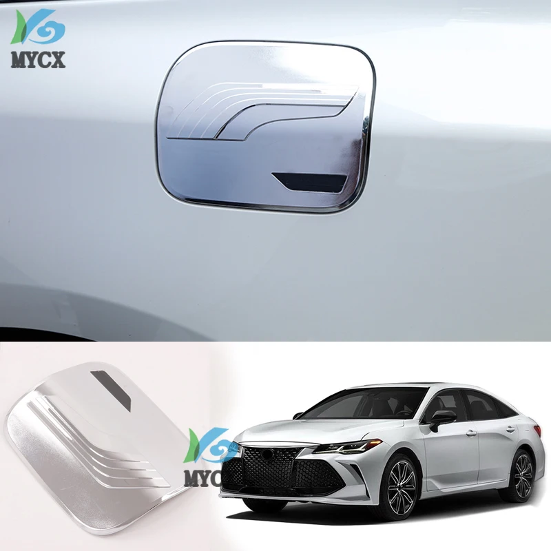 

ABS Car styling Fuel Tank Cover Trim For Toyota Avalon 2019 2020 Gas Tank Cap Fuel Cap Sticker Cover Trim Exterior Accessories