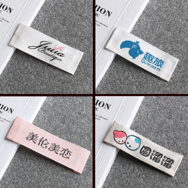 

Free shipping Customized (1000pcs/lot) garment clothing tags /Woven Labels/ custom clothing Men'sWomen'sBlazerlabels/main labels