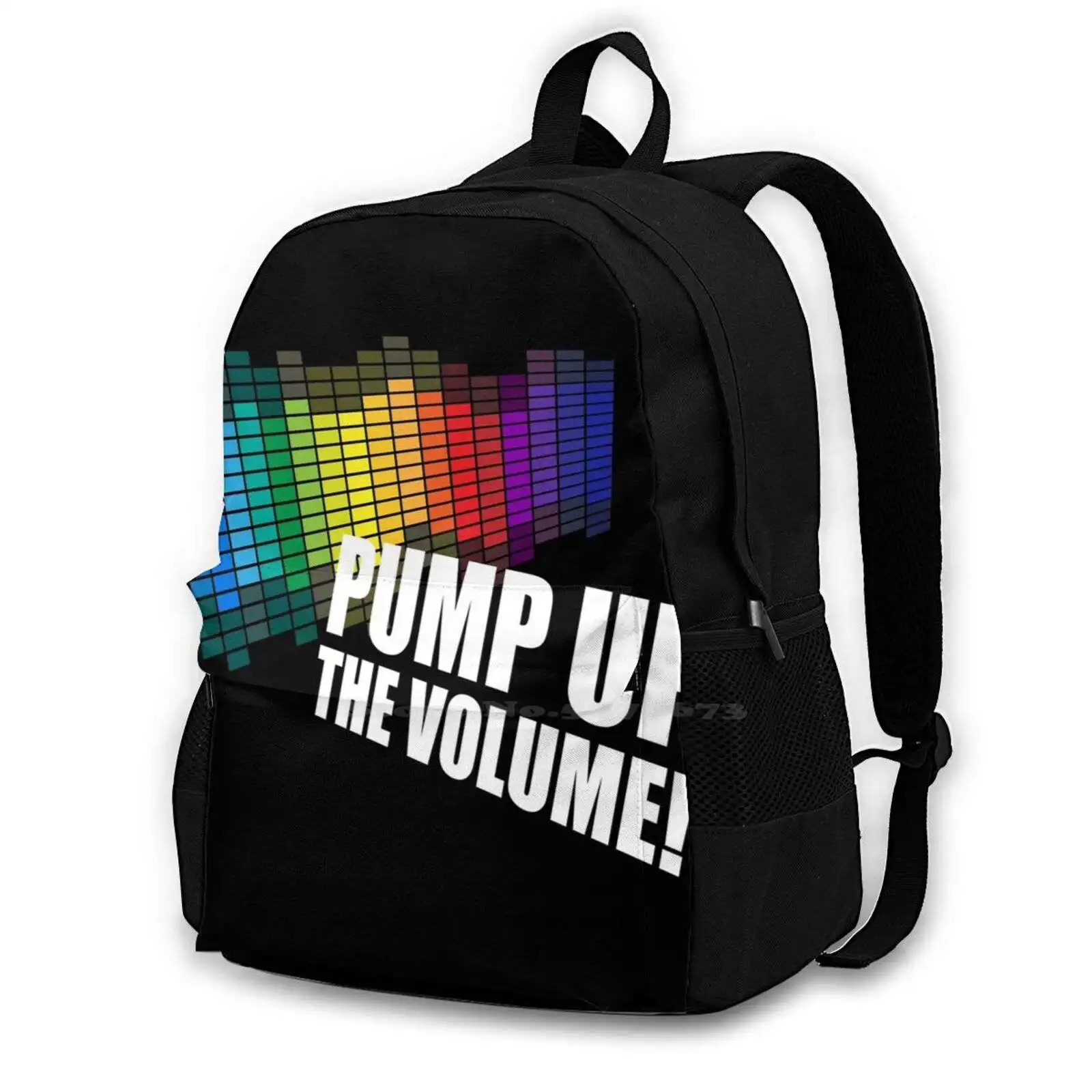 Pump Up The Volume Backpack For Student School Laptop Travel Bag Pum Up The Volume Marrs Sound Equalizer Sound Music Song