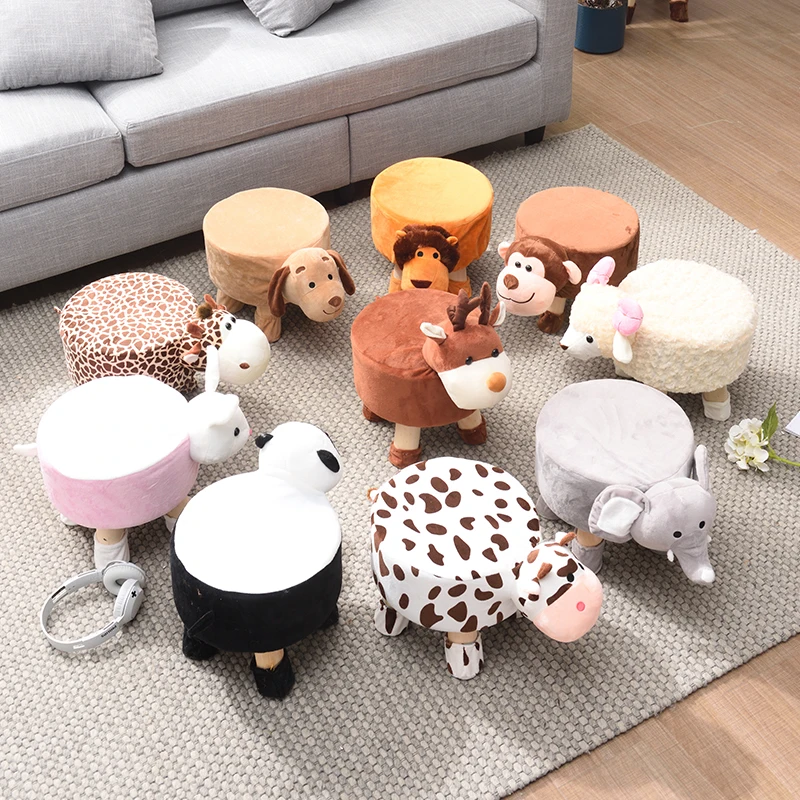 Động Vật Giày Phân Nhà Bé Tập Ngồi Ghế Sofa Hoạt Hình Dễ Thương Phân Trẻ Sáng Tạo Nhỏ Băng Ghế Ghế Thấp