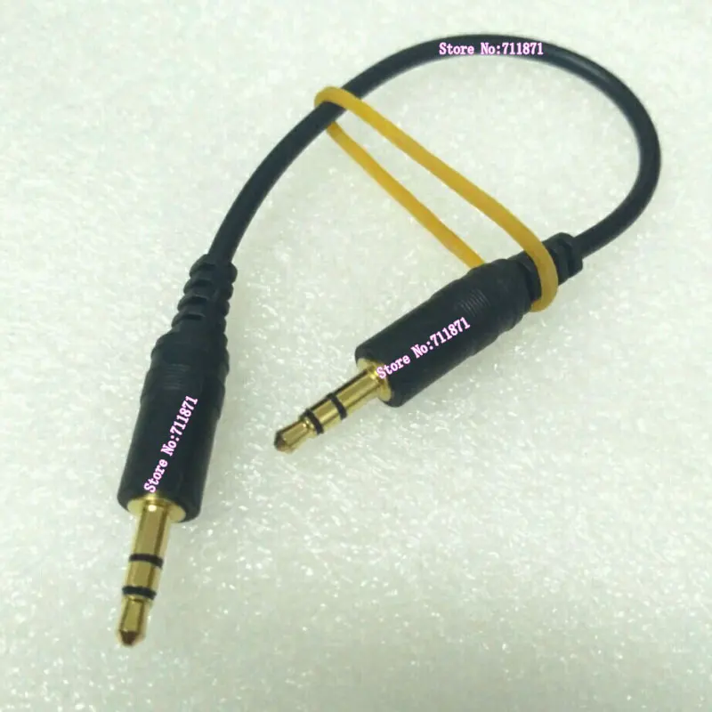 Male to Male  short 3.5mm Audio Cable Line Mobile Phone Car Aux Cable 3.5mm connector stereo AUX Audio line cable Wire cord