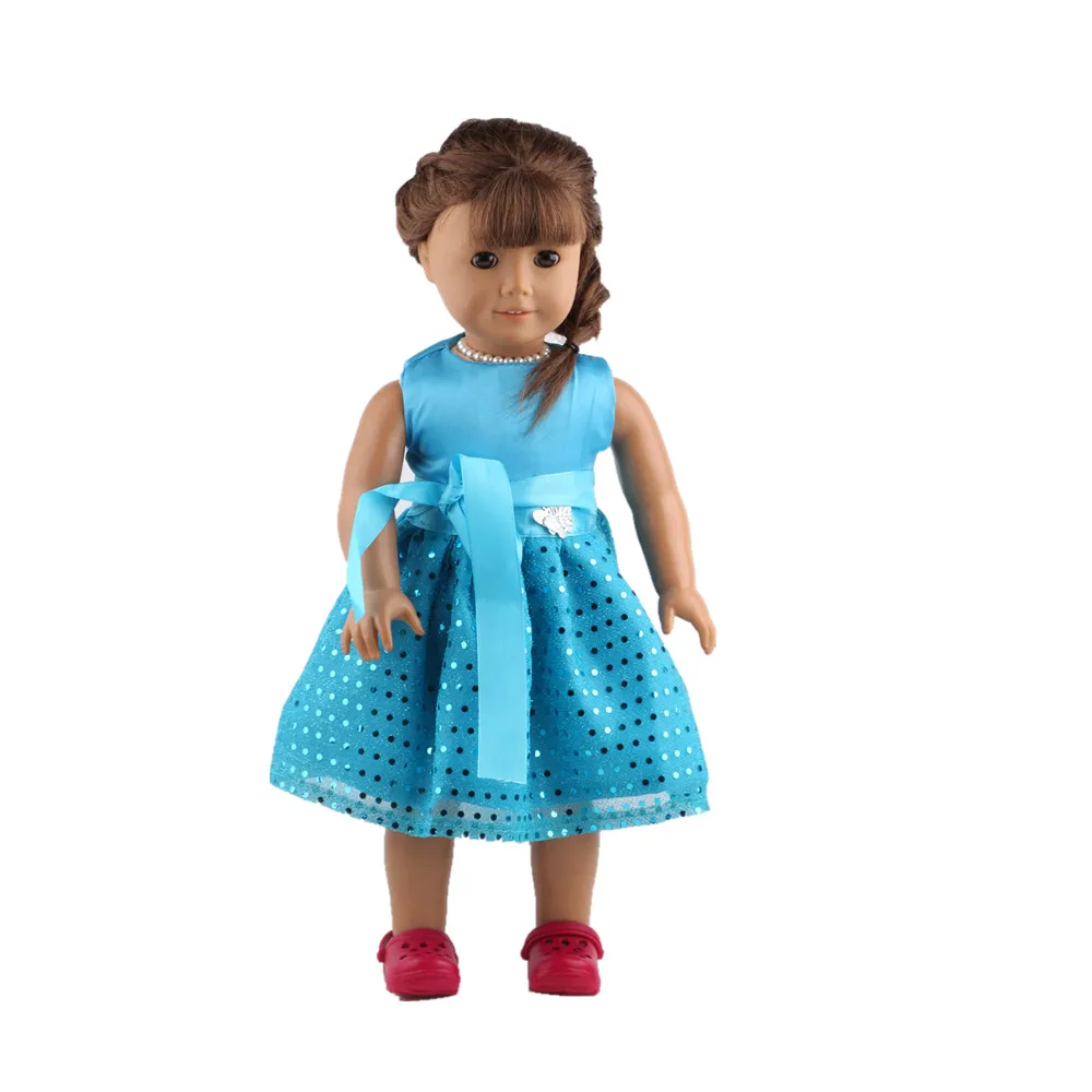 Ts kidsdollためのドレス結婚式のパーティードレス、18インチのアメリカの人形と43センチメートルリボーンベビードールリアル、最高のギフト