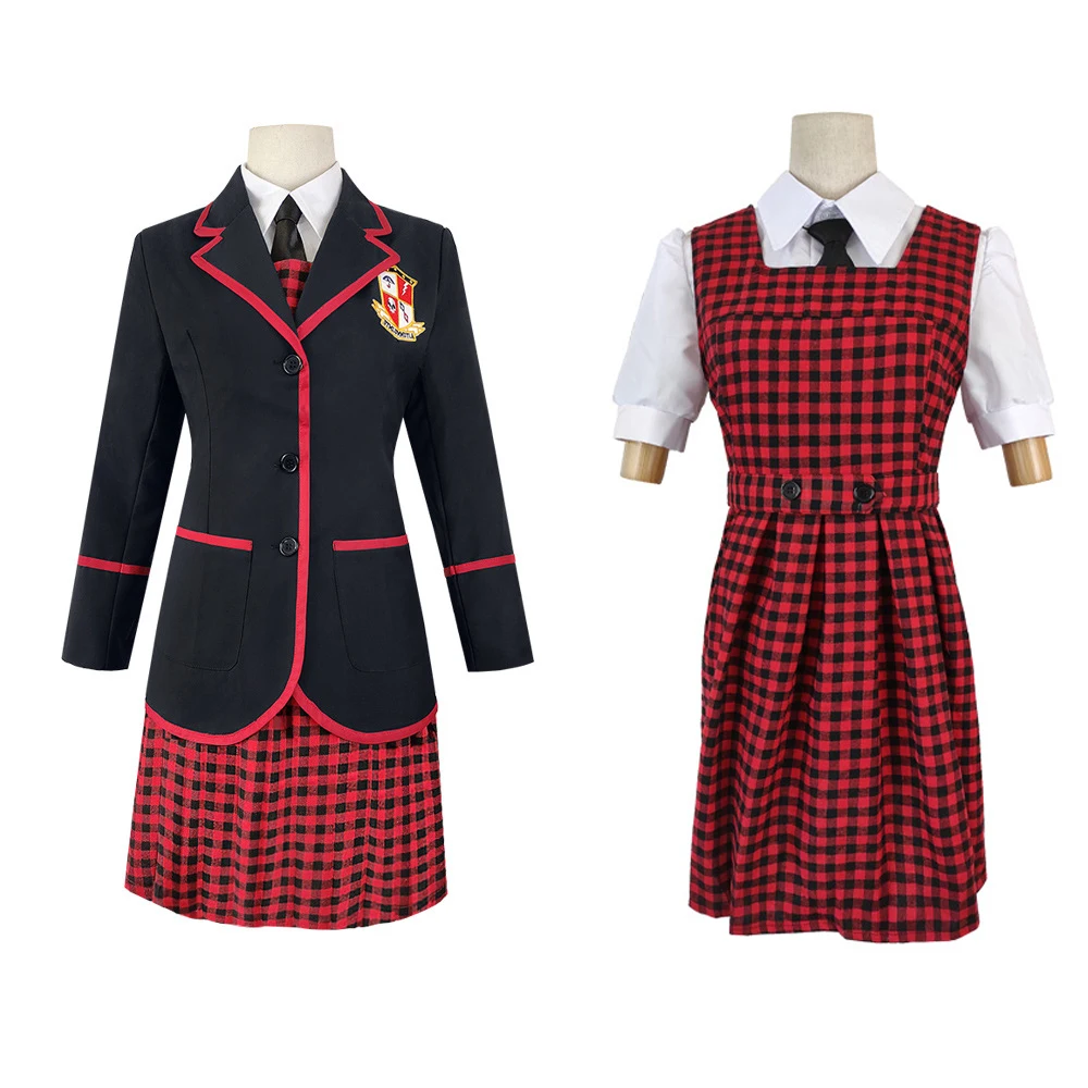 

Movie&Tv The Umbrella Academy Cosplay Girls Costumes Set High School Uniform Vanya Allison Dress Up Carnival Party Suits Women