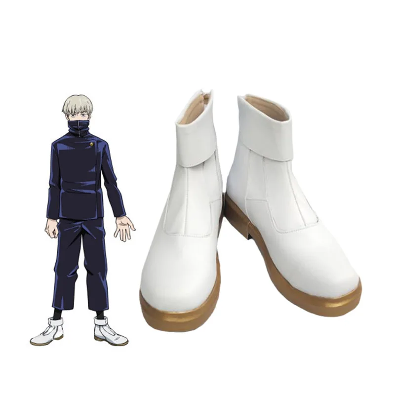 

Anime Jujutsu Kaisen Toge Inumaki Cosplay Shoes Red Halloween Carnival Boots PU Leather Shoes Cosplay Props Custom Made