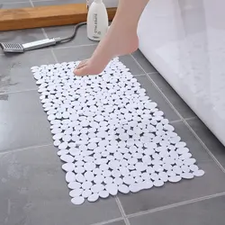 Safety Anti-slip Floor Mat Bath Bathroom Mat Tub Bath Shower Carpet Environmental Rubber Pebble Mats for Kids Elderly Disabled