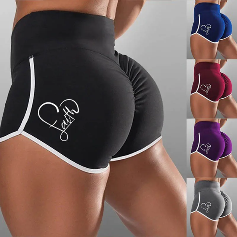 

New Summer Sport Shorts Women High Waist Elasticated Seamless Fitness Leggings Push Up Gym Training Gym Tights Pocket Short