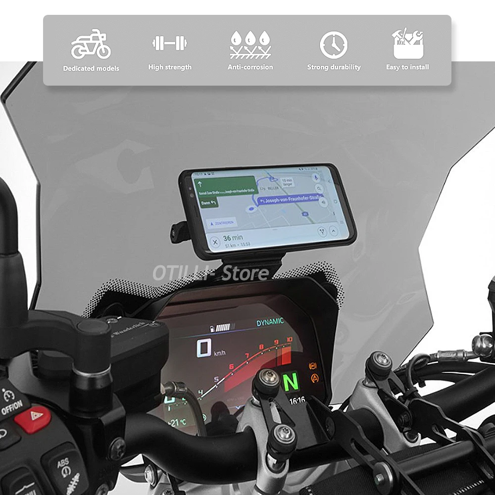 Tylko w połączeniu z oryginalnym uchwyt na przednią szybę samochodu dla BMW R1250R R 1250 R USB ładowarka telefon komórkowy wspornik nawigacyjny