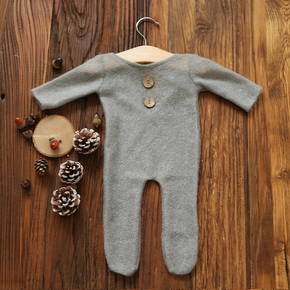 boy newborn props for photography outfits girls Shooting outfit Newborn photoshoot Mohair Romper Bebe halloween First Picture