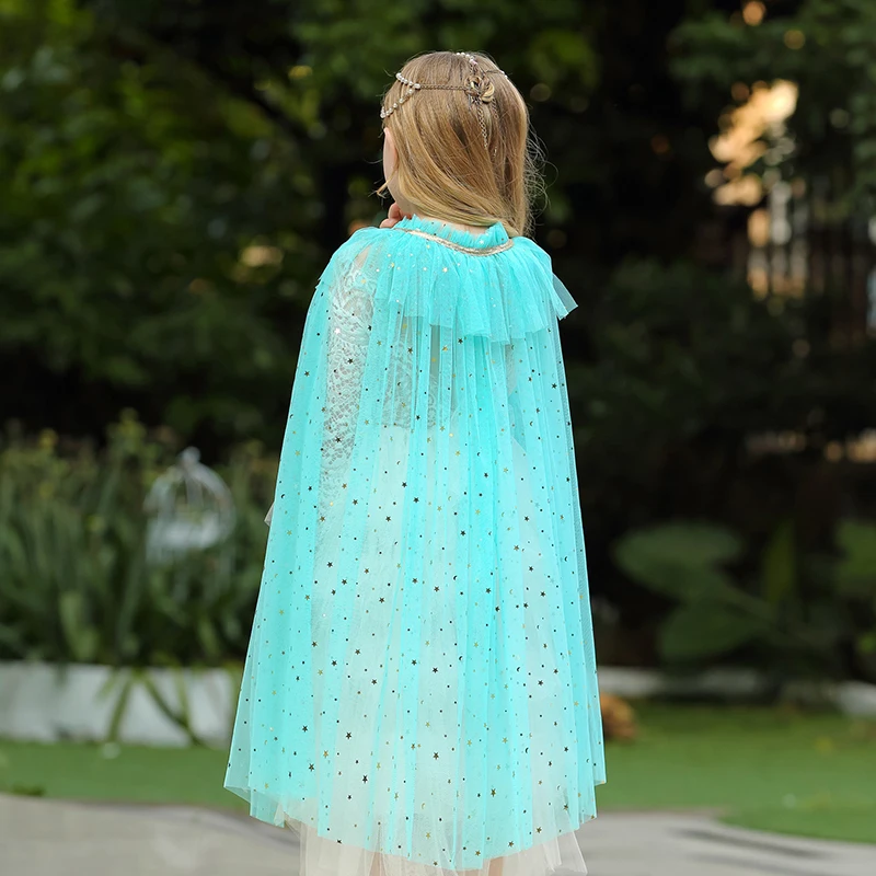 2-10 Jahre Neue Mädchen-Umhängejacke Regenbogen-Netzstoff Modischer Niedlicher Prinzessinnen-Umhang Bunter Tüll-Umhang Party-Geburtstagsgeschenk Kinderkleidung – Detail 11