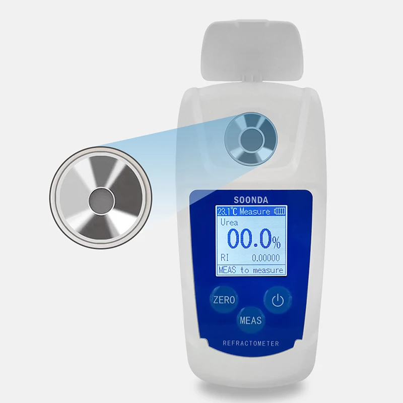 Medidor Digital de concentración de Urea para coche, instrumento detector para tratamiento de escape de coche diésel, probador de solución de Urea fluida, 0-55%