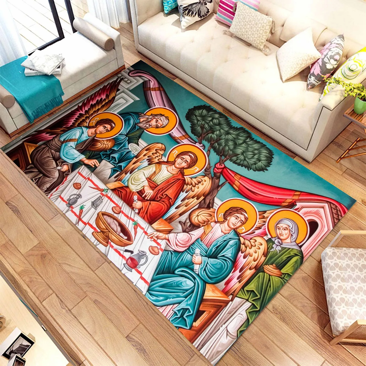 Last Supper Wall Rug For Living Room, Fan , Area Rug, Popular Rug, Personalized Gift, themed Rug, Home Decor,Rug, msmd117