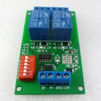 CE035 DC 5V/12V/24V 2 canales RS485 relé Modbus RTU módulo PLC