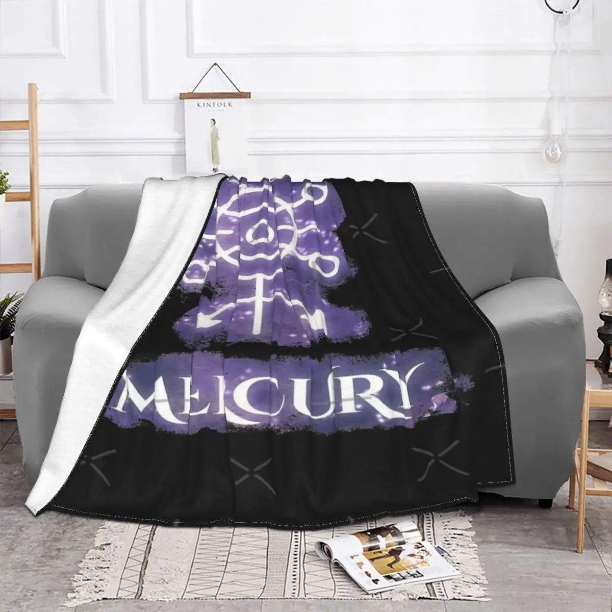 Elder Star Mercury-colcha a cuadros para cama, cobertor de cama doble, cobertor de invierno