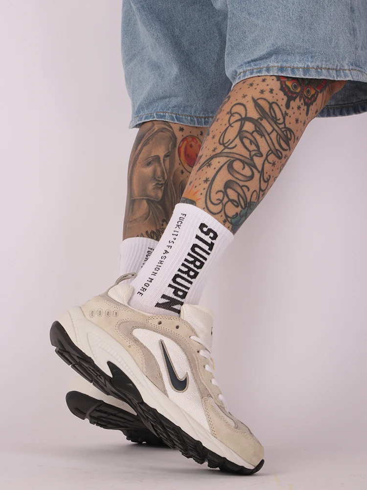 Korea Harajuku INS Simple Letters Joker Thin Hose Men SOCKS Street Trend Fashion Couple Cotton Women In the stockings