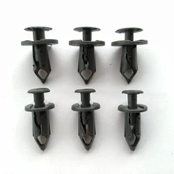 20pcs 8mm Car Plastic Rivets Fastener Push Clip Auto Door Trim Panel Bumper Fastener Retainer Fender Clip for Toyota Ford Suzuki