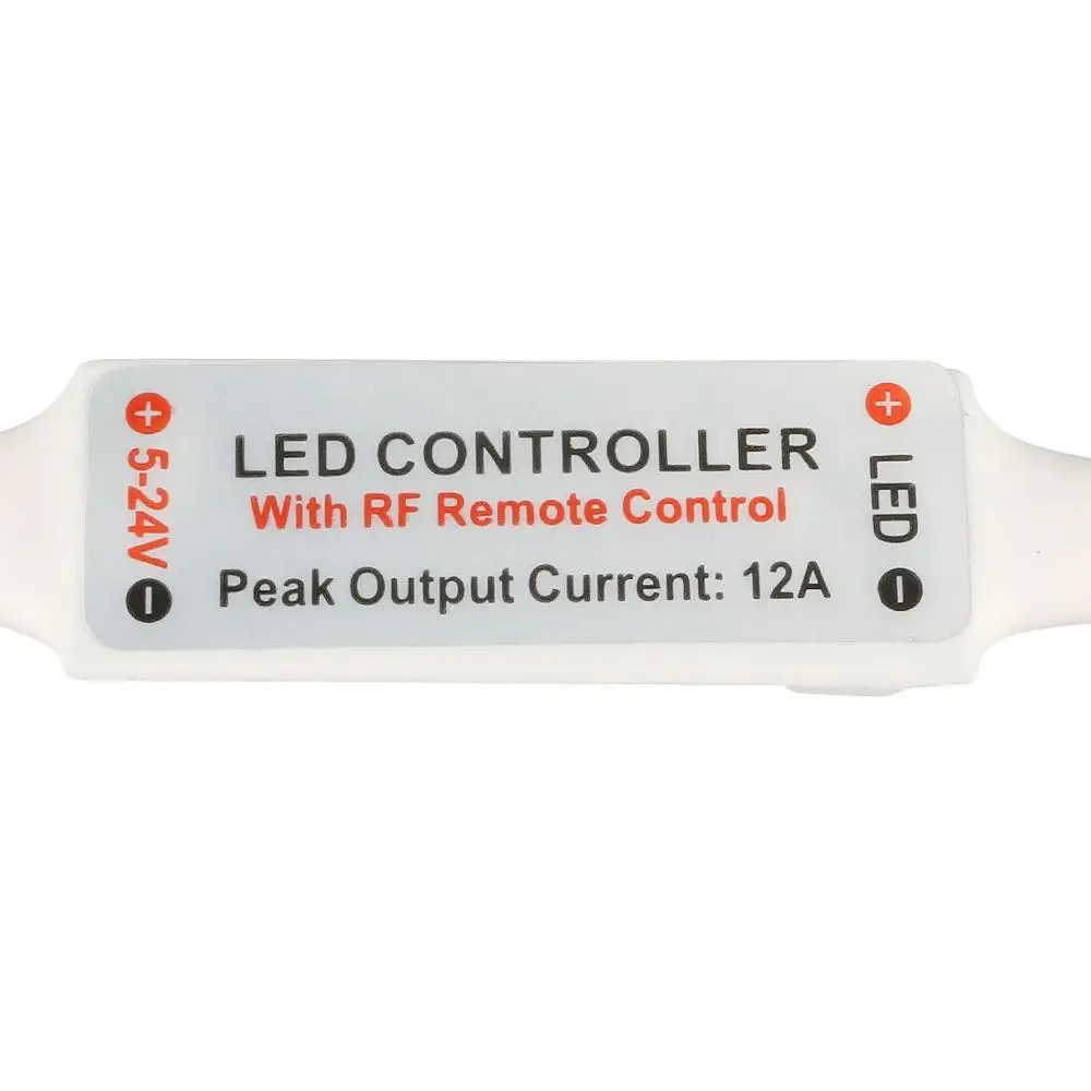 3pcs Mini DC12V Led Controller Dimmer 12A Wireless RF Remote to Control Single Color Strip Lighting 3528 5050 led strip