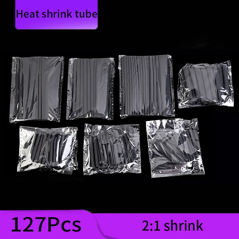 127/164/328/530Pcs Heat shrink tubing tube Heat-shrinkable sheath termoretractil Kit Electrical Wire Cable Waterproof Shrink 2:1