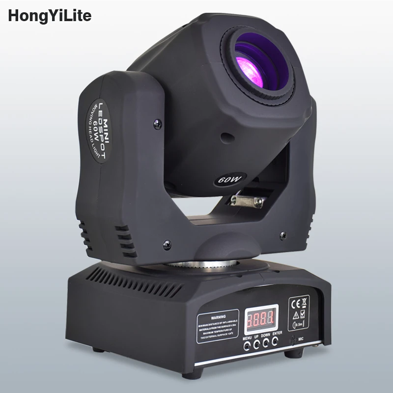 Led Inno Pocket Spot Mini Moving Head 60W DJ 8 Gobos DMX Stage Effect Lighting Lyre Projector For Christmas Party Dance Floor