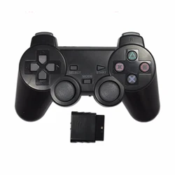 Transparent Color Game Controller For PS2 Wireless gamepad 2.4GHz Vibration Controle Gamepad compatible for Playstation 2