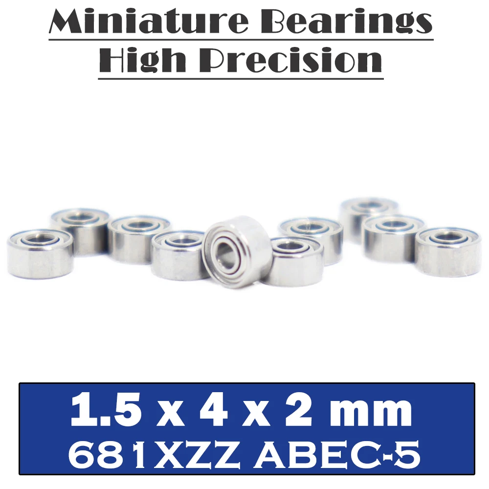 681XZZ Bearing ABEC-5 1.5*4*2 mm ( 50 PCS ) L-415ZZ W68/1.5ZZ EMQ Z3V3 Ball Bearings