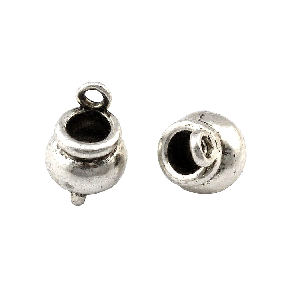 

100Pcs Tibetan Silver Alloy Censer Pendants For Halloween Jewelry Craft