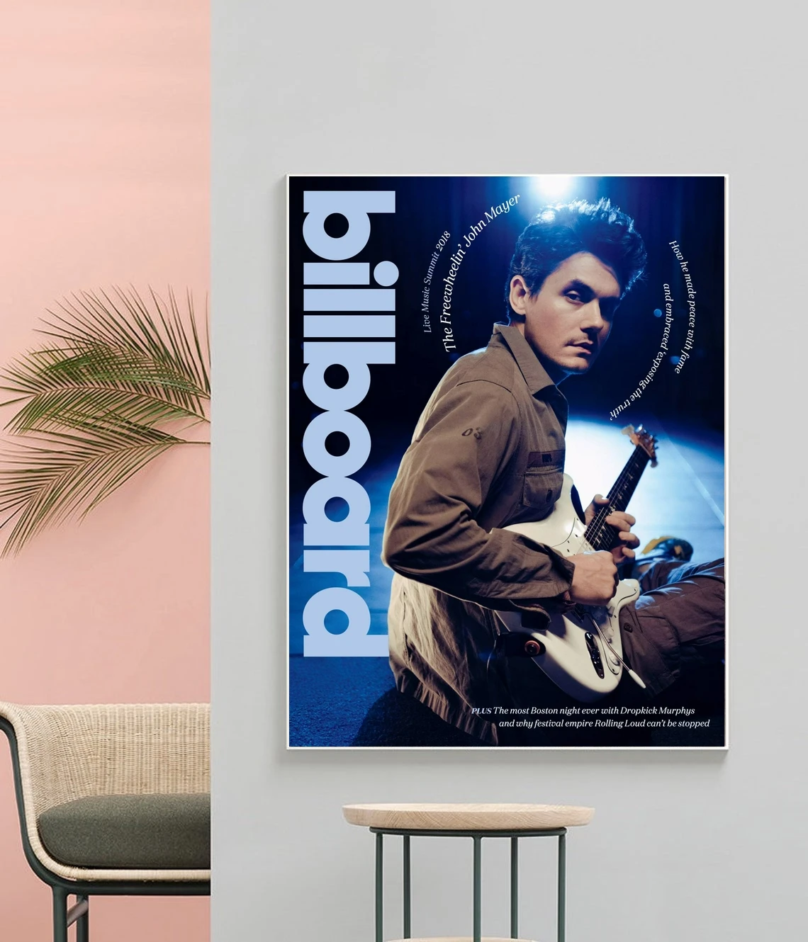 John Mayer Billboard Music Album Canvas Poster Hip Hop Rapper Pop Star Wall Painting Decoration (No Frame)