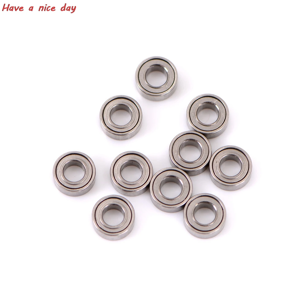 10Pcs/lot High Speed Seat Miniature Model Bearing Steel Shafts MR63ZZ 3x6x2.5mm Mini Steel Roller Bearings Wholesale