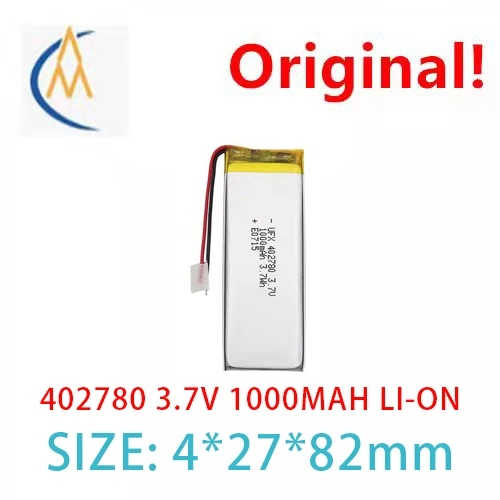 buy more will cheap Ufx402780 3.7V 1000mah charging box lithium battery KC UN38.3 certified Battery LED lamp toy model 800 times