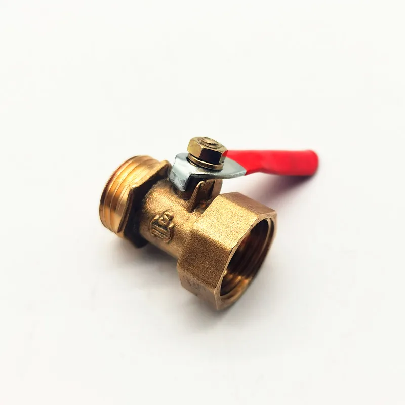 Brass small ball valve  Female/Male Thread Brass Valve Connector Joint Copper Pipe Fitting Coupler Adapter1/8