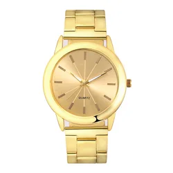 Lovers Watch Women Rose Gold Bracelet Stainless Steel Wristwatch Fashion Dress Casual Small Ladies Watches Gold Men Quartz Clock