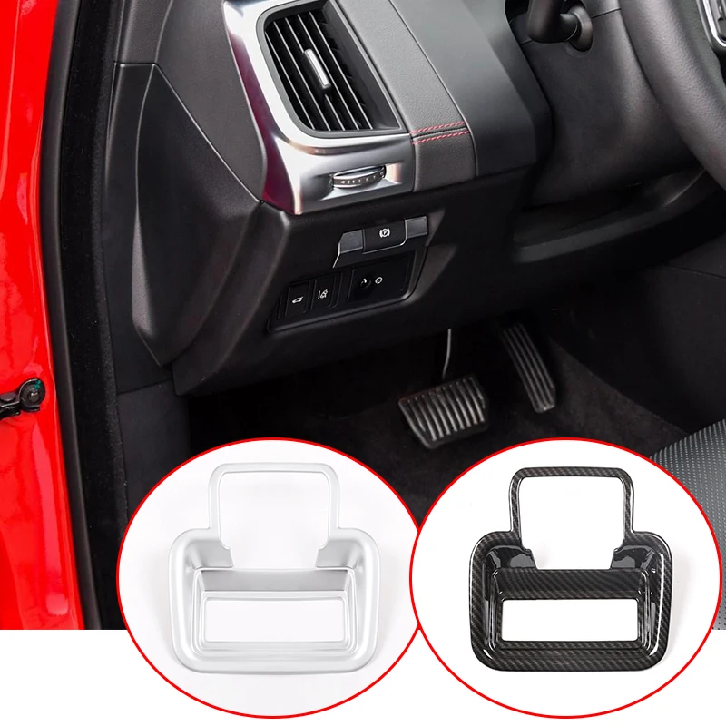 

For Jaguar E-PACE E PACE 2018 2019 Matte ABS Car Electric Tailgate Switch Decorative Frame Electronic Handbrake Cover Trim