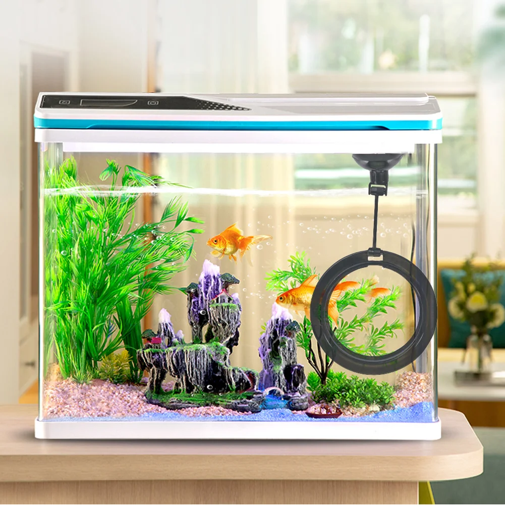 1 pçs peixes alimentador estação de alimentação do tanque de peixes do aquário anel flutuante planta de água de alimentos flutuabilidade círculo anel de alimentação aquário