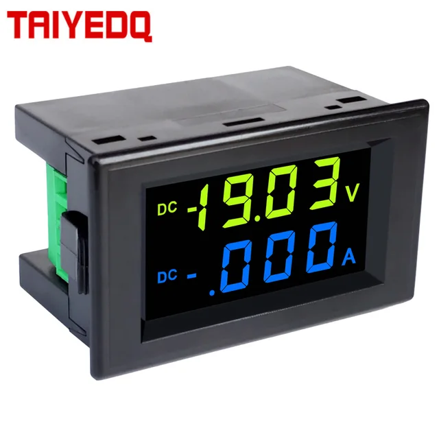 Mini cyfrowy typ HD napięcie prądu stałego amperomierz podwójny wyświetlacz cyfrowy wyświetlacz LCD cyfrowy wyświetlacz D85-3050AG AC220V 10A 50A