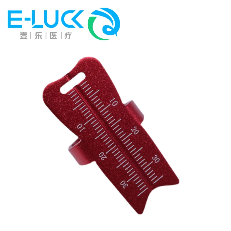 Dental Geräte Endodontie Finger Edelstahl Herrscher Messung Finger Lineal Messen Skala Edelstahl Kunststoff Legierung