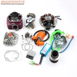 70cc Big Bore Racing Cylinder Kit & Carburetor & Air Filter & Coil & CDI for Yamaha JOG 50 Minarelli 1E40QMB 47mm/10mm