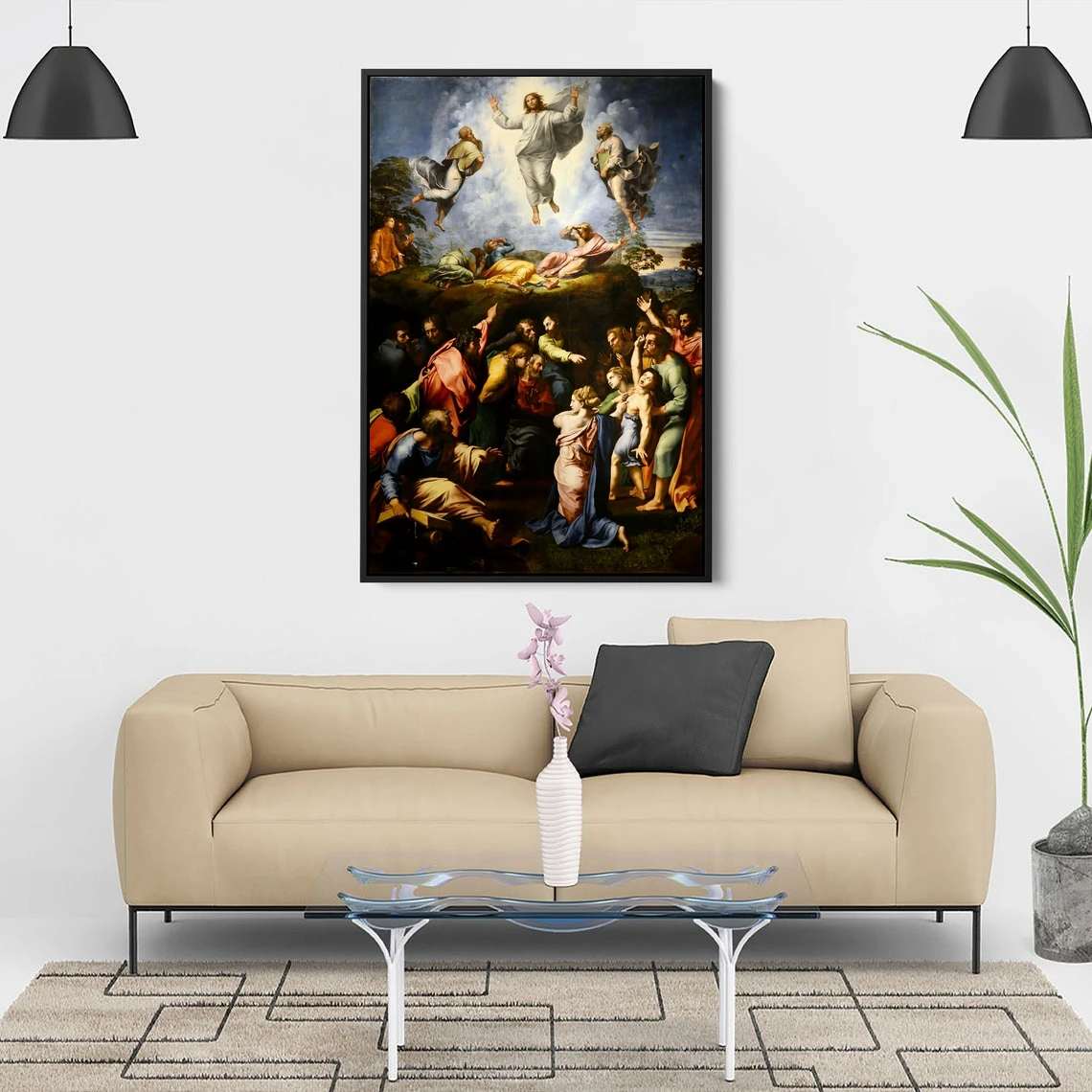 التغيير بواسطة رافائيل تحفة الاستنساخ ملصق بساطتها قماش صورة طباعة