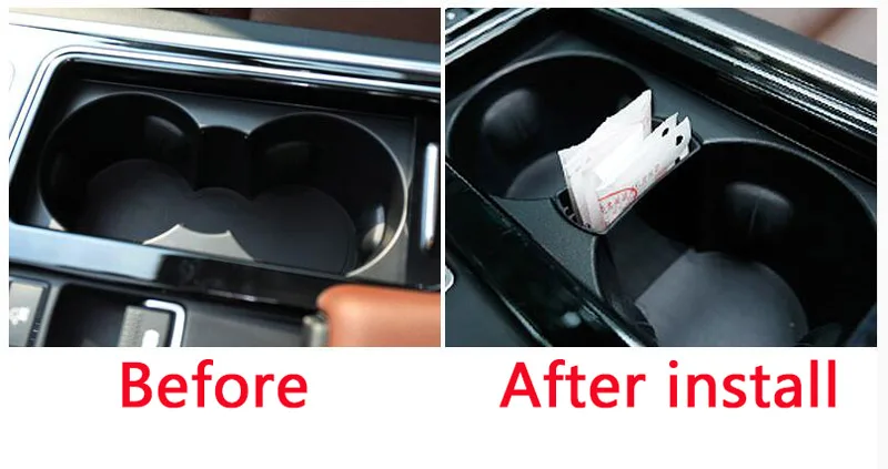 Car Styling For Jaguar F-Pace F pace fpace X761 2016 2017 XFL 2017 Interior Storage Box Cup Holder Tray Accessories 1PCS