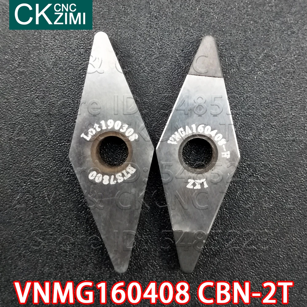 VNMG160408 CBN 2T الماس شفرة عالية صلابة 2 زاوية مكعب نيتريد البورون CNC الخارجية تحول أدوات حامل مخرطة VNMG للصلب
