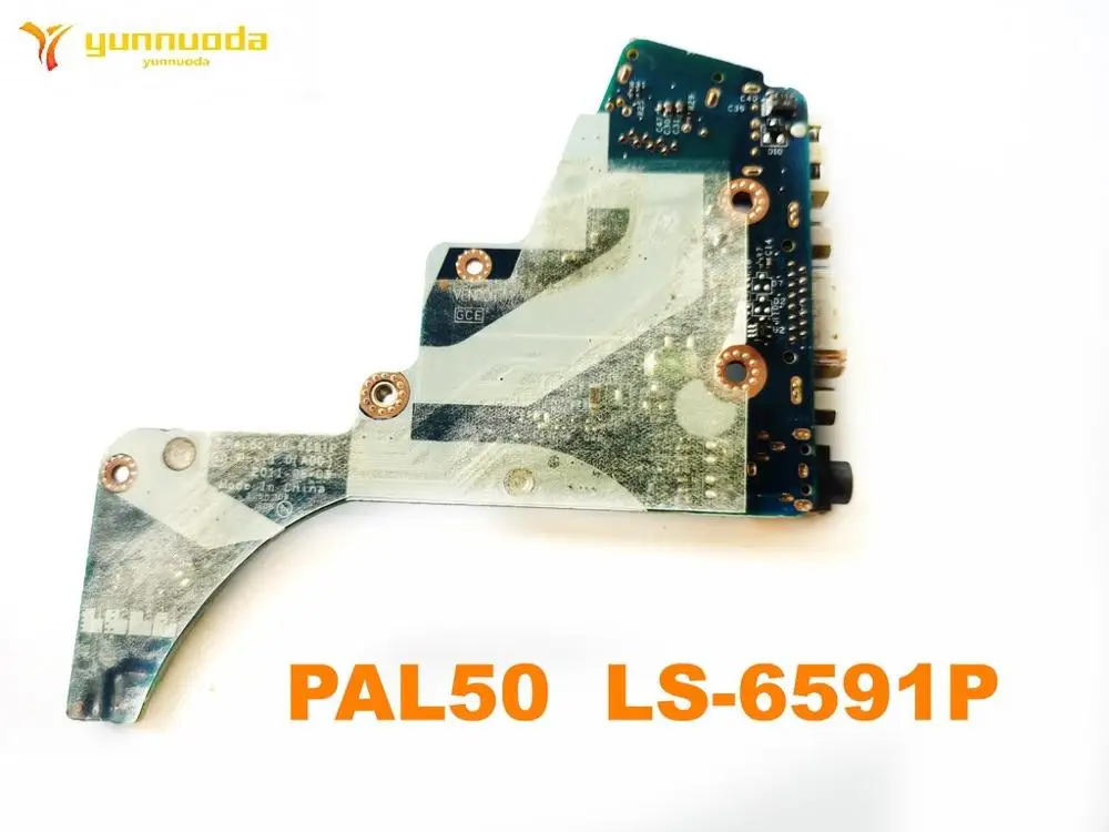 Original for  DELL E6420 Audio Ethernet USB VGA Port Board PAL50  LS-6591P tested good free shipping