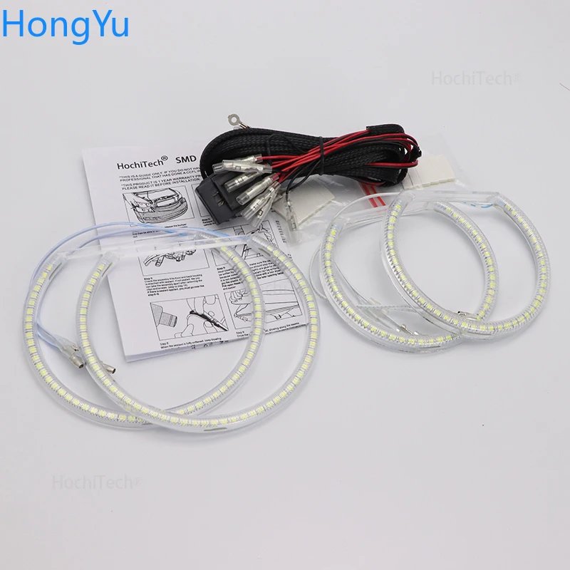 For BMW E83 X3 2003-2010 halogen headlight Smd Led Angel Eyes kit Excellent Ultra bright illumination DRL Daytime running lights